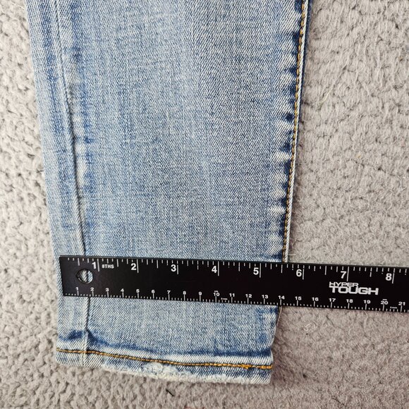 mnml Jeans Mens 31 Blue X203 Stretch Denim Distressed Ripped Slim Fit - Picture 12 of 16